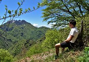 Monte Due Mani (1656 m) con Cima Muschiada (1458 m) dalla Culmine S. Pietro il 25 maggio 2021- FOTOGALLERY 